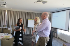 (l-r) Natasha de Silva, Rose Alwyn & Steve Foley